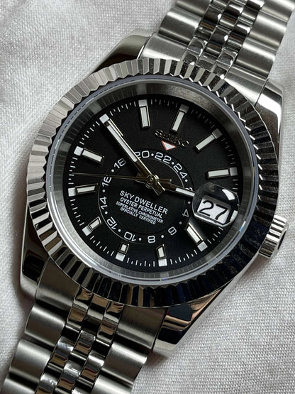 Seiko SKYDWELLER Black Mod