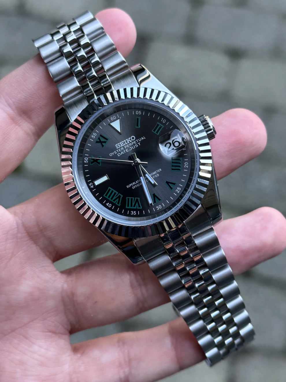 Seiko Wimbledon DateJust Mod