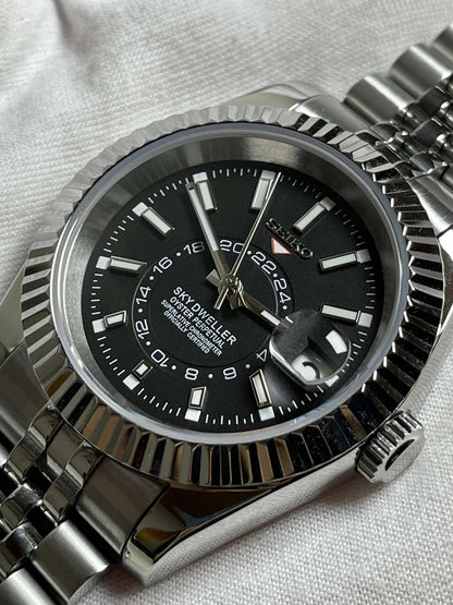 Seiko SKYDWELLER Black Mod