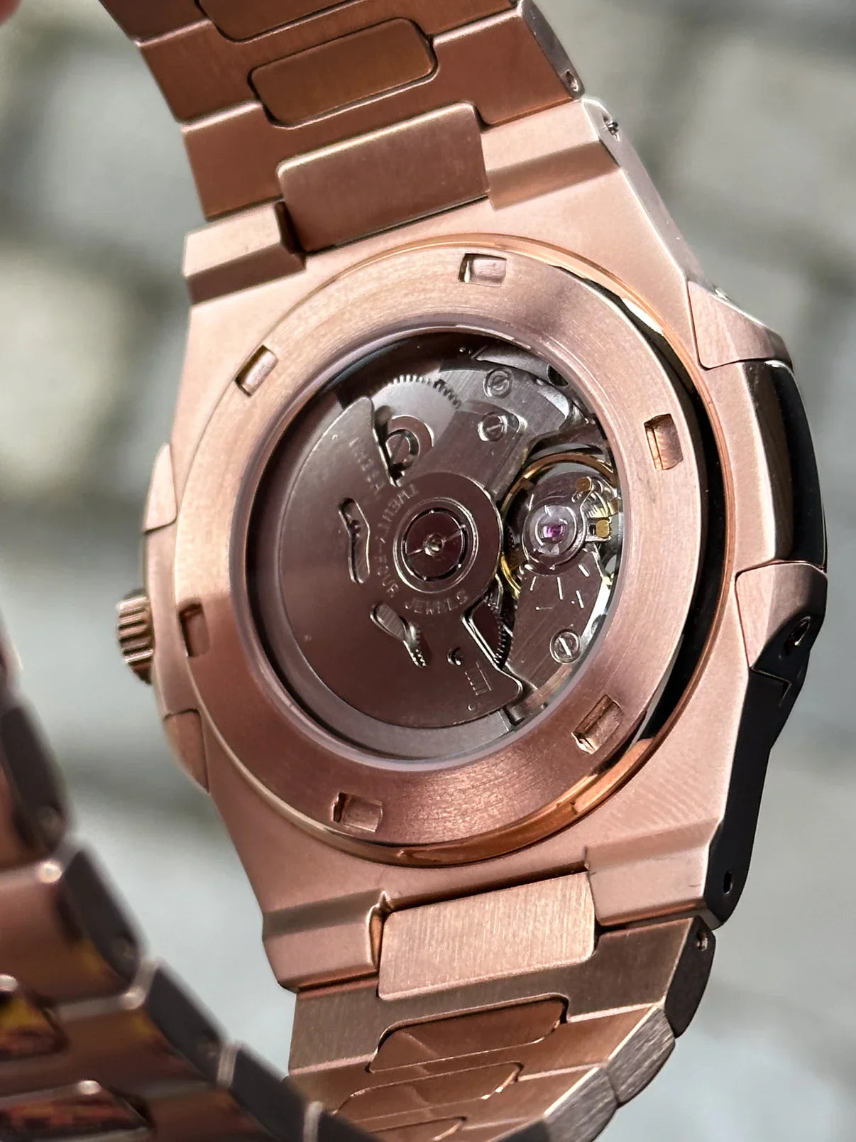 NAUTILUS MOD ROSE GOLD (Brown DIAL OPEN HEART )