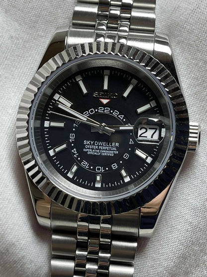 Seiko SKYDWELLER Black Mod