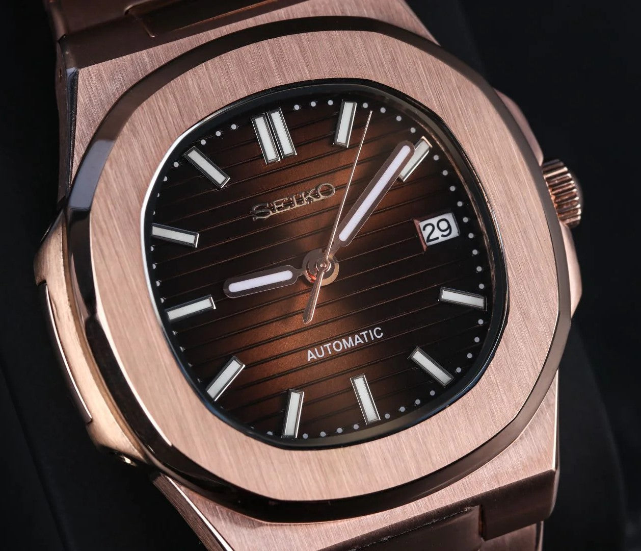 Seiko Nautilus Sunburst Gold Mod