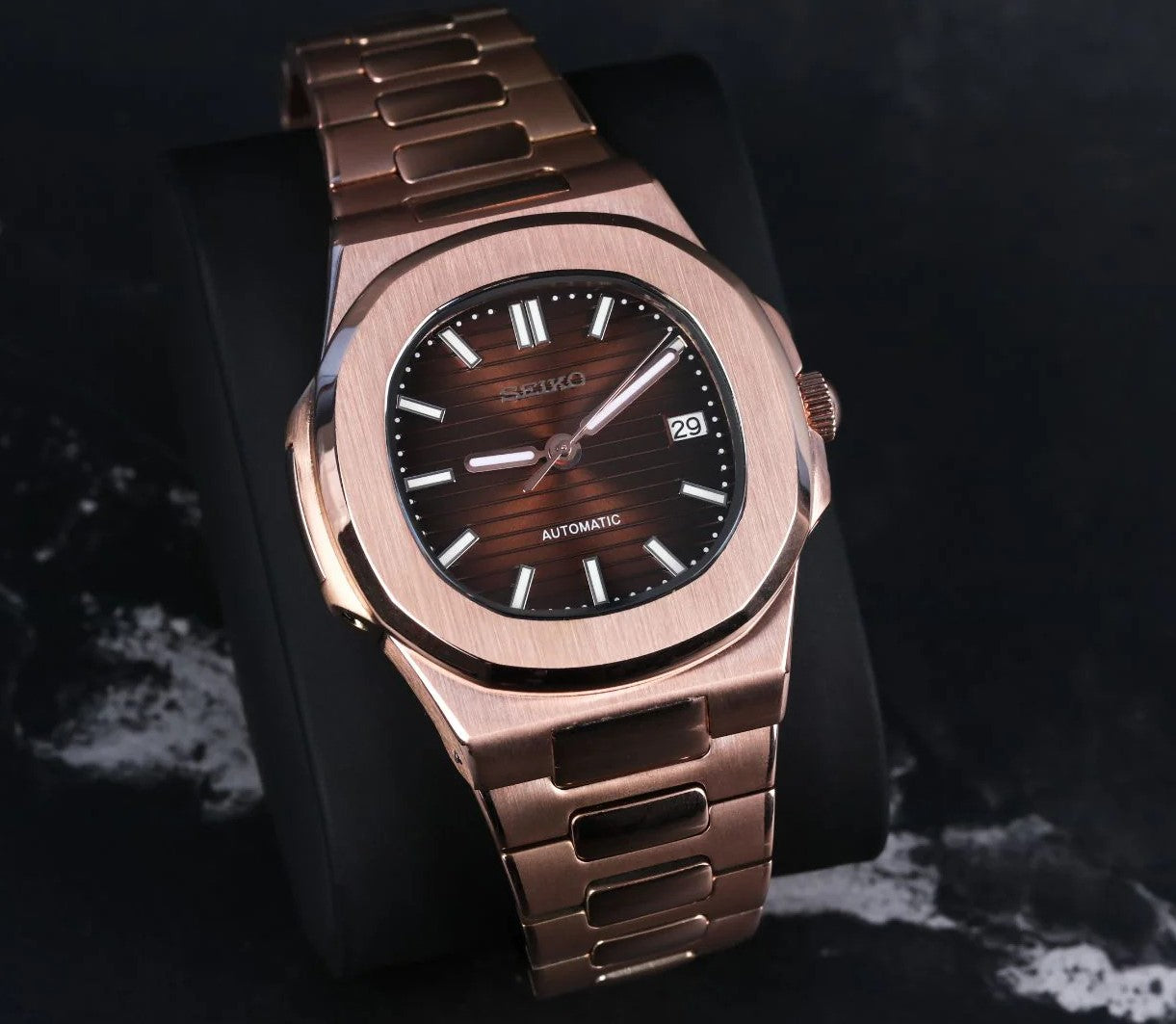 Seiko Nautilus Sunburst Gold Mod