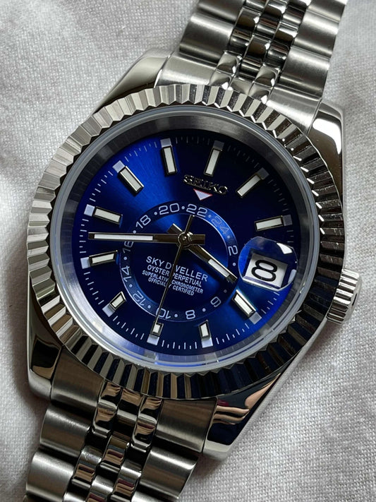 Seiko SKYDWELLER Blue Mod