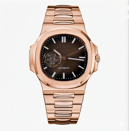 NAUTILUS MOD ROSE GOLD (Brown DIAL OPEN HEART )