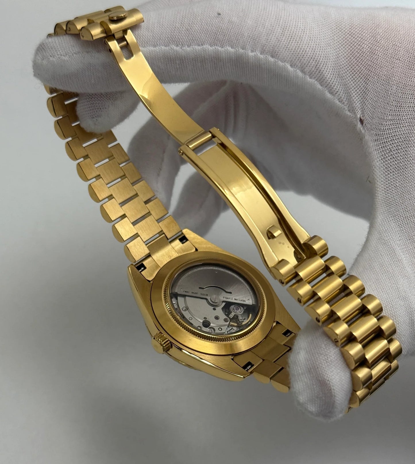 Seiko Roman WhiteGold Day-Date Mod