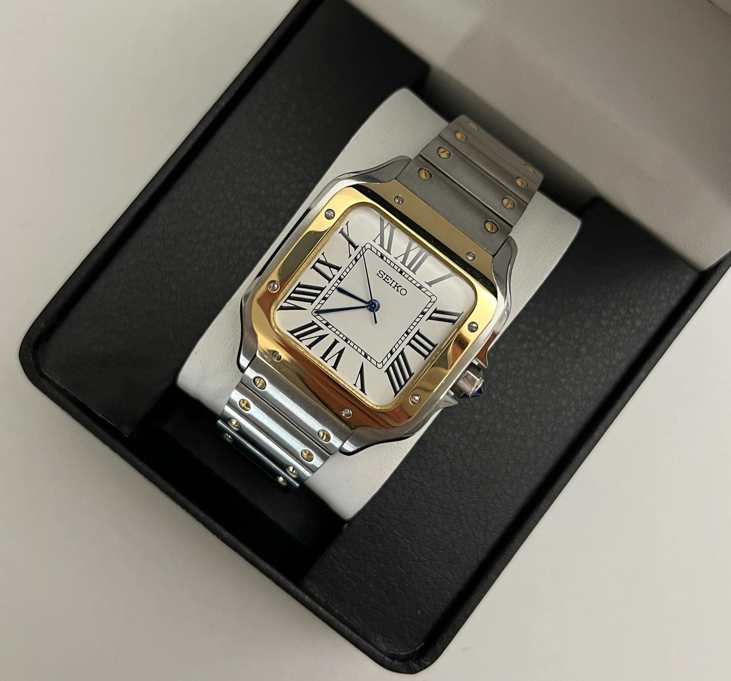 Seiko Santos Two-Tone White Dial Mod