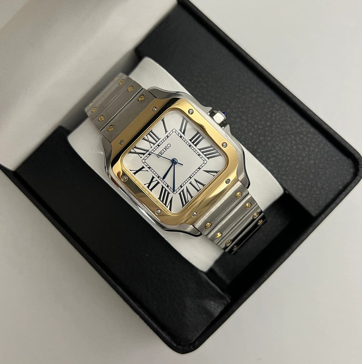 Seiko Santos Two-Tone White Dial Mod