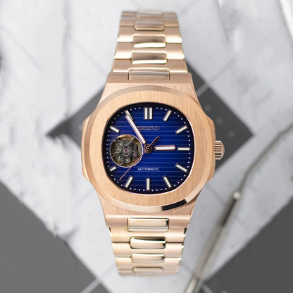 Seiko Nautilus Open Heart Gold Mod